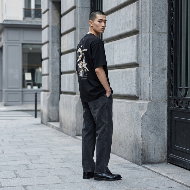 Back Flower Print Tee | Wooyoungmi | Club21 - lifestyle