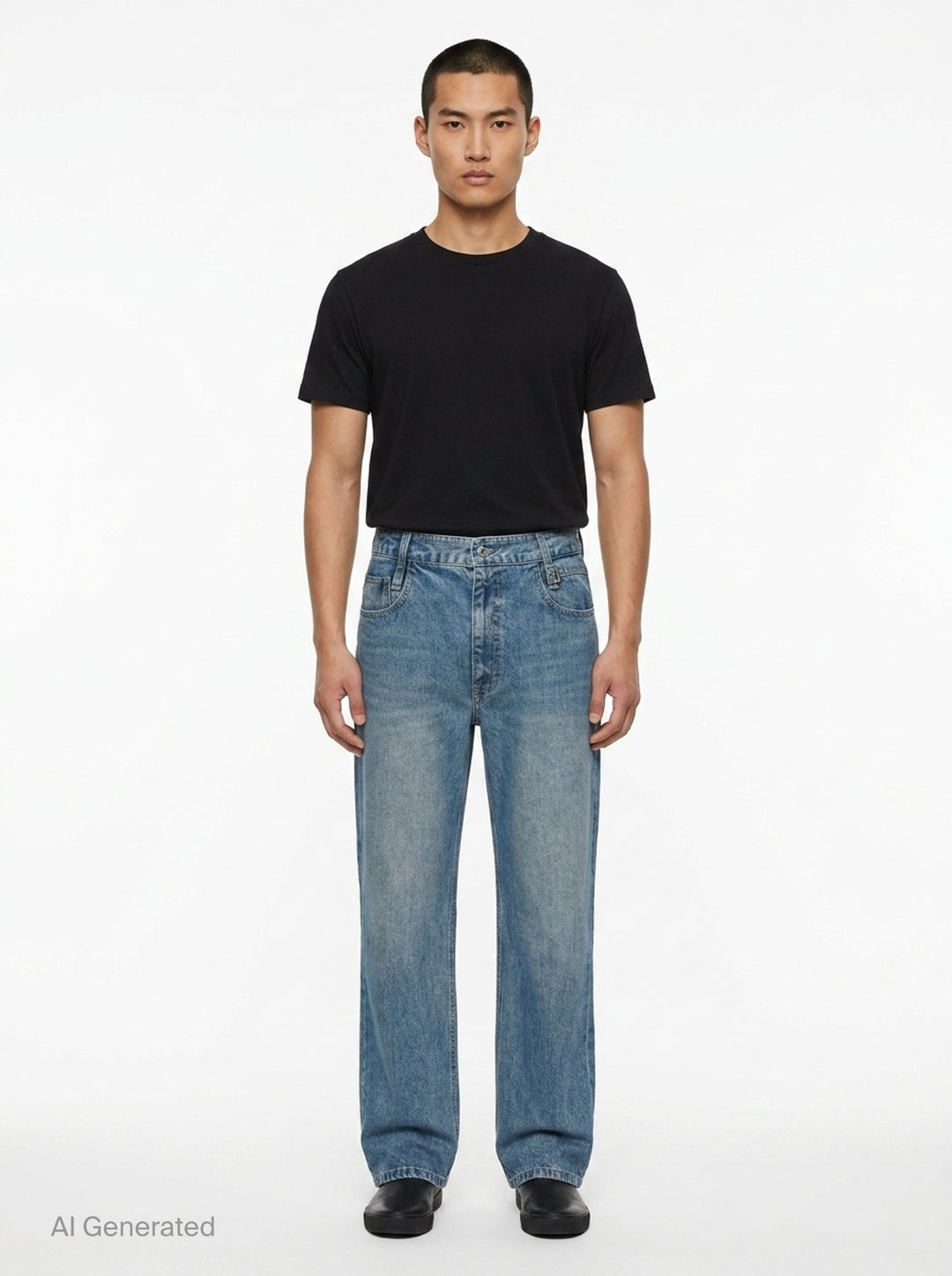 Light Blue Wash Jeans | Wooyoungmi | Club21 - front