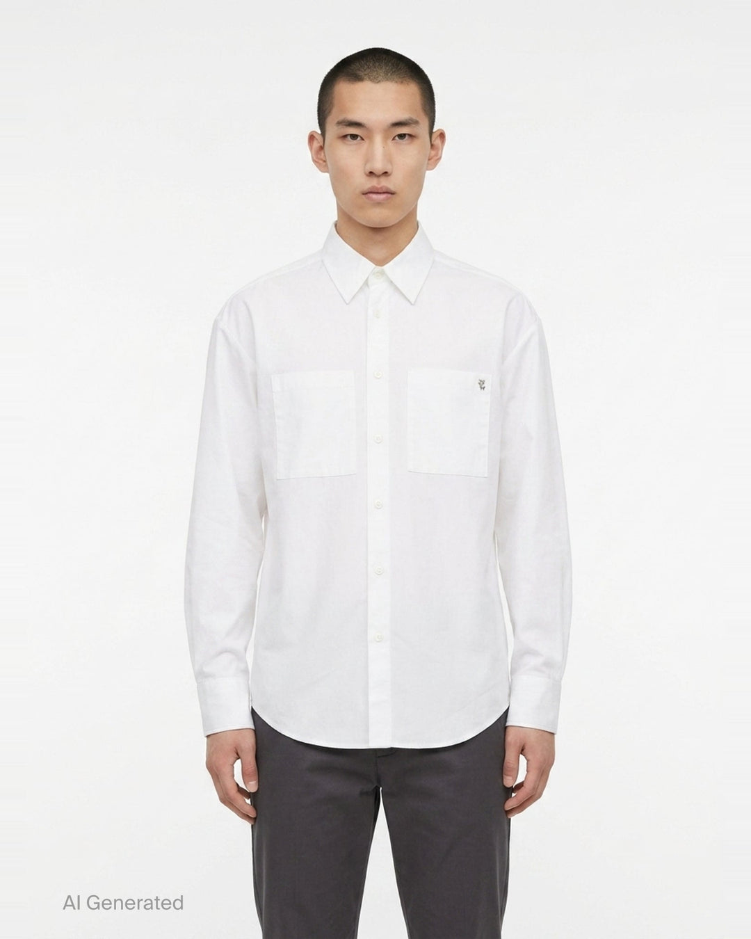 Logo Long Sleeve Shirt | Wooyoungmi | Club21 - front