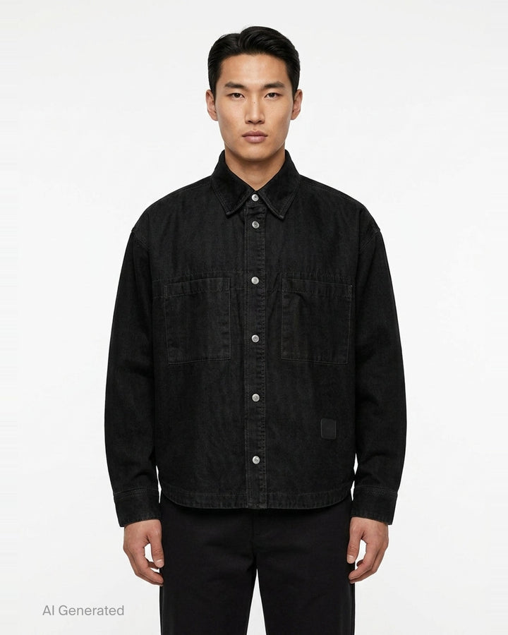 Long Sleeve Chino Shirt | Wooyoungmi | Club21 - front