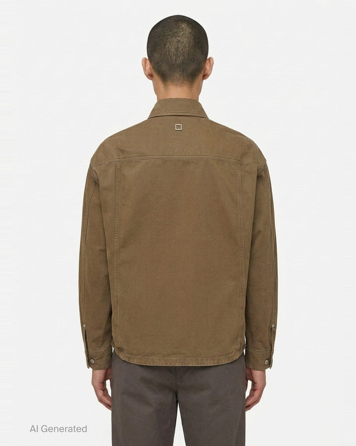Long Sleeve Chino Shirt | Wooyoungmi | Club21 - back