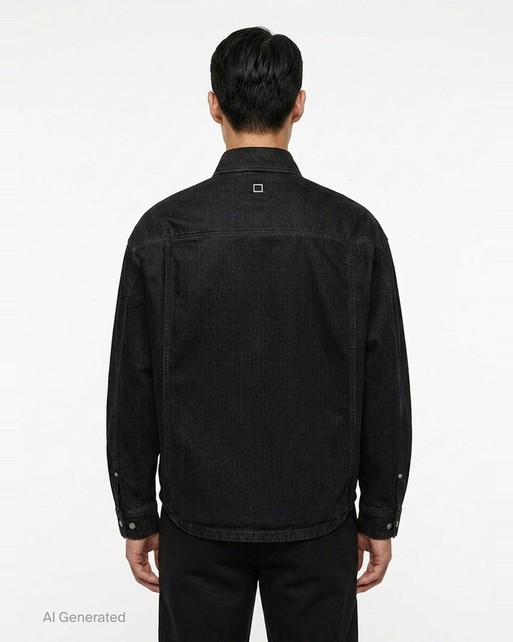 Long Sleeve Chino Shirt | Wooyoungmi | Club21 - back