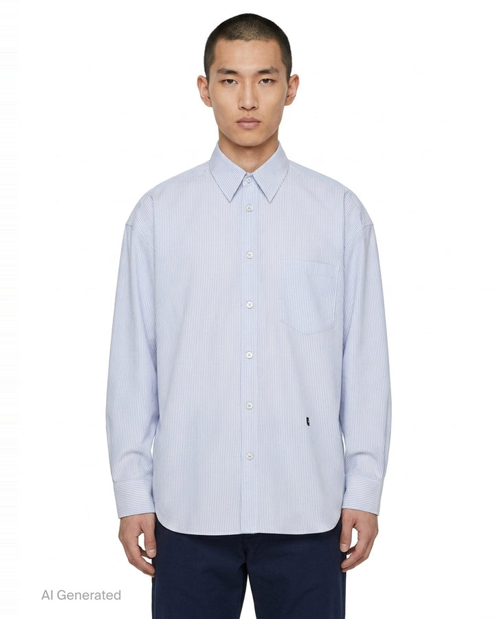 Long Sleeve Stripe Shirt | Wooyoungmi | Club21 - front