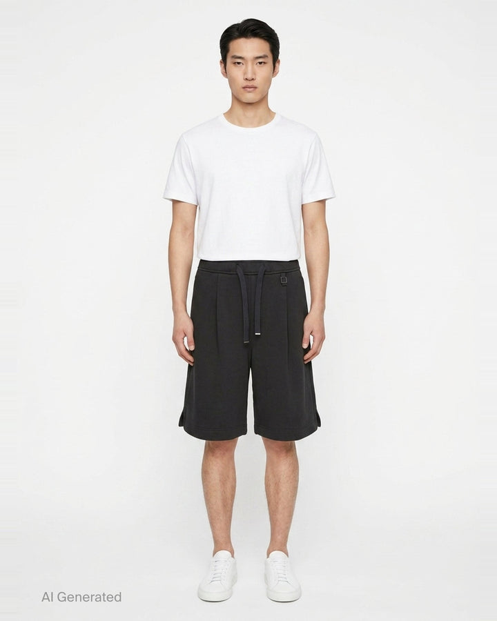 Pleated Drawstring Shorts | Wooyoungmi | Club21 - front