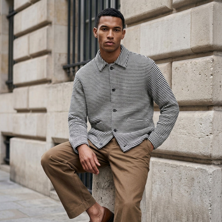 Textured Knit Shirt Jacket | Wooyoungmi | Club21 - lifestyle