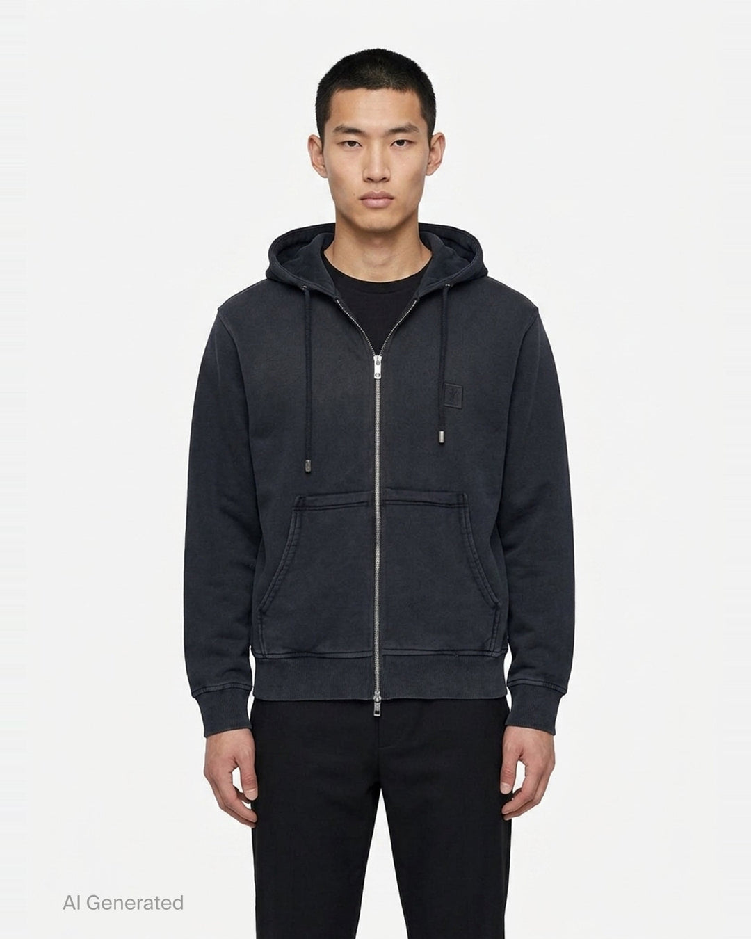 Washed Zip Up Hoodie | Wooyoungmi | Club21 - front