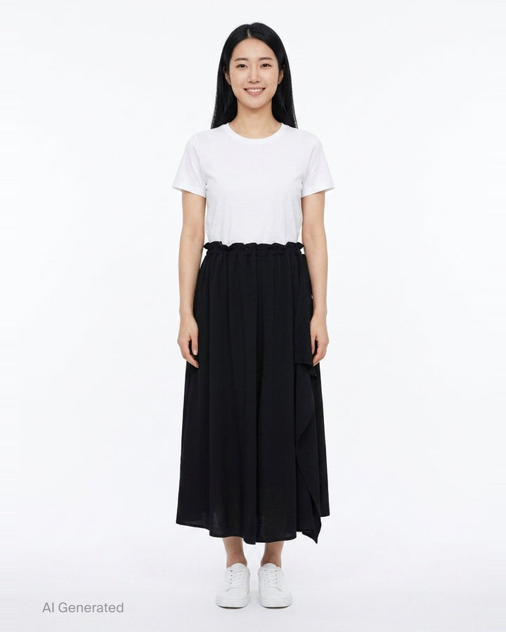 Balloon Draped Midi Skirt | Y's | Club21 - front