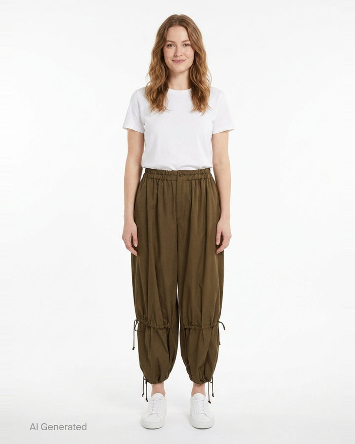 Double Gather Pants | Y's | Club21 - front