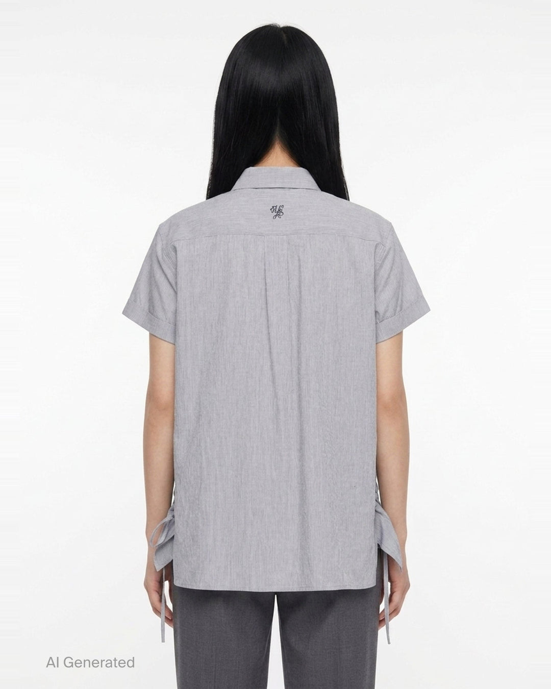 Front Gather Drawstring Blouse | Y's | Club21 - back