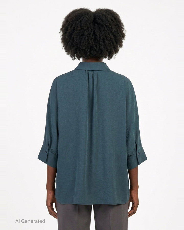Half Sleeve Cape Shirt | Y's | Club21 - back