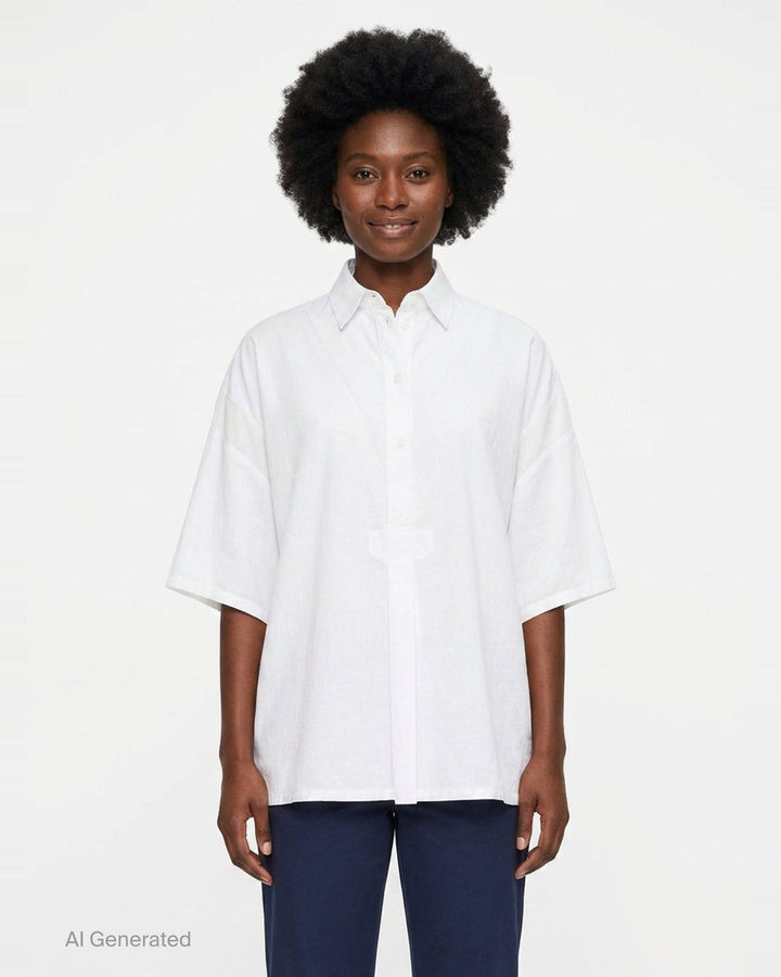 Half Sleeve Rib Blouse | Y's | Club21 - front