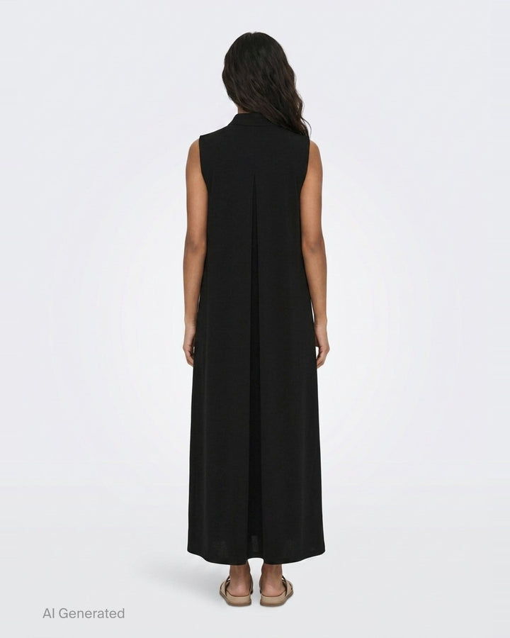 Sleeveless Stand Collar Dress | Y's | Club21 - back