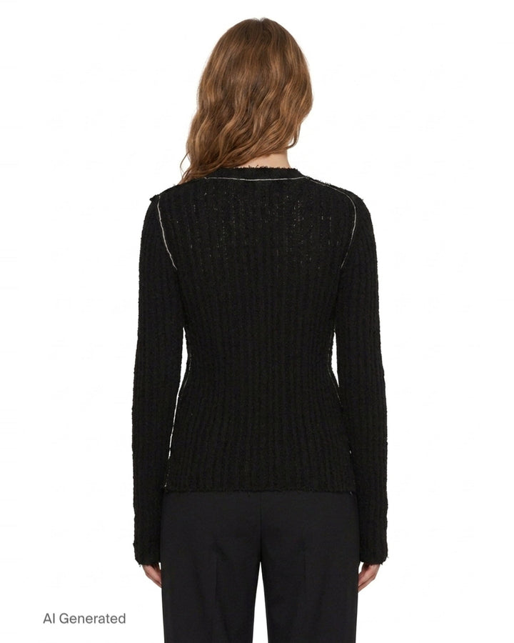 Tight Asymmetry Cardigan | Y's | Club21 - back