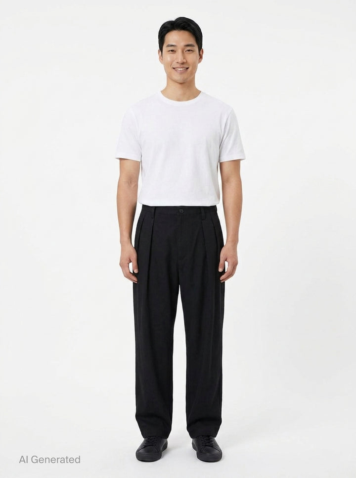 2 Tuck Slim Pants | Yohji Yamamoto | Club21 - front