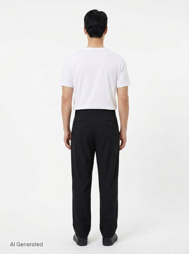 2 Tuck Slim Pants | Yohji Yamamoto | Club21 - back