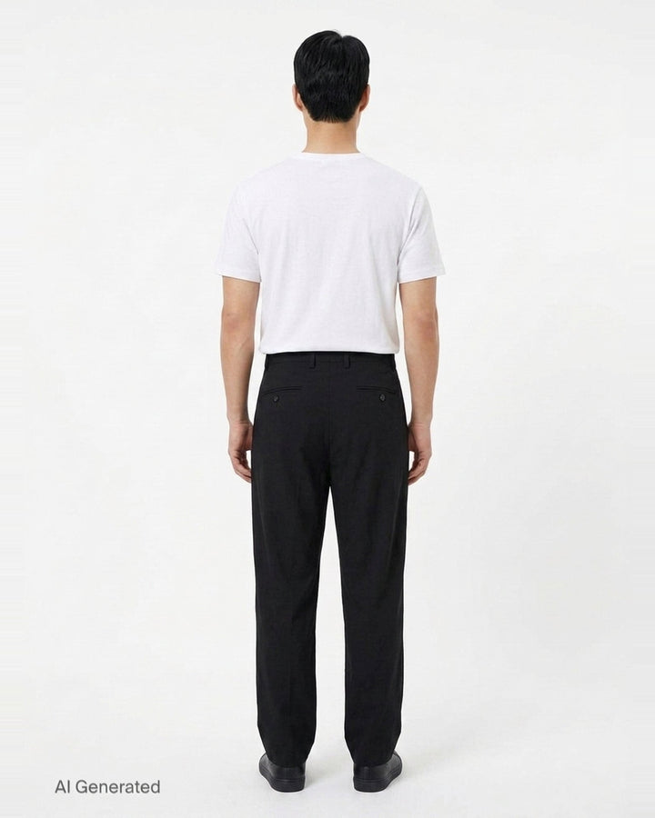 2 Tuck Slim Pants | Yohji Yamamoto | Club21 - back