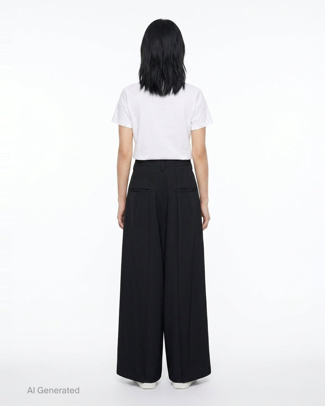 Backside Tuck Baggy Pants | Yohji Yamamoto | Club21 - back