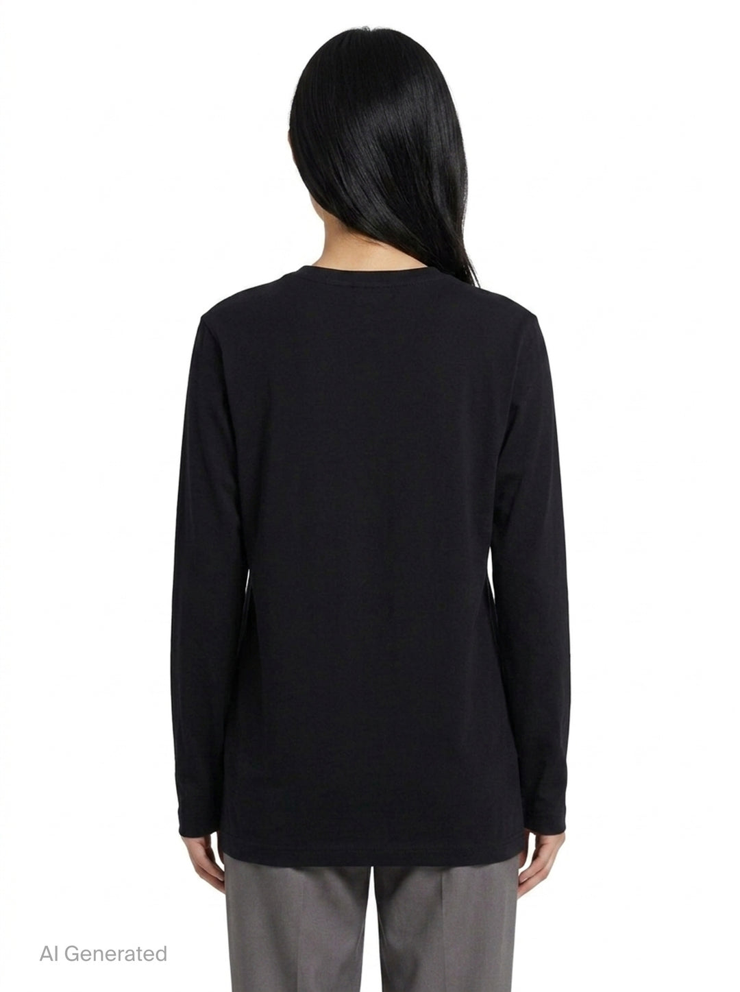 Cat Print Long Sleeve Tee | Yohji Yamamoto | Club21 - back