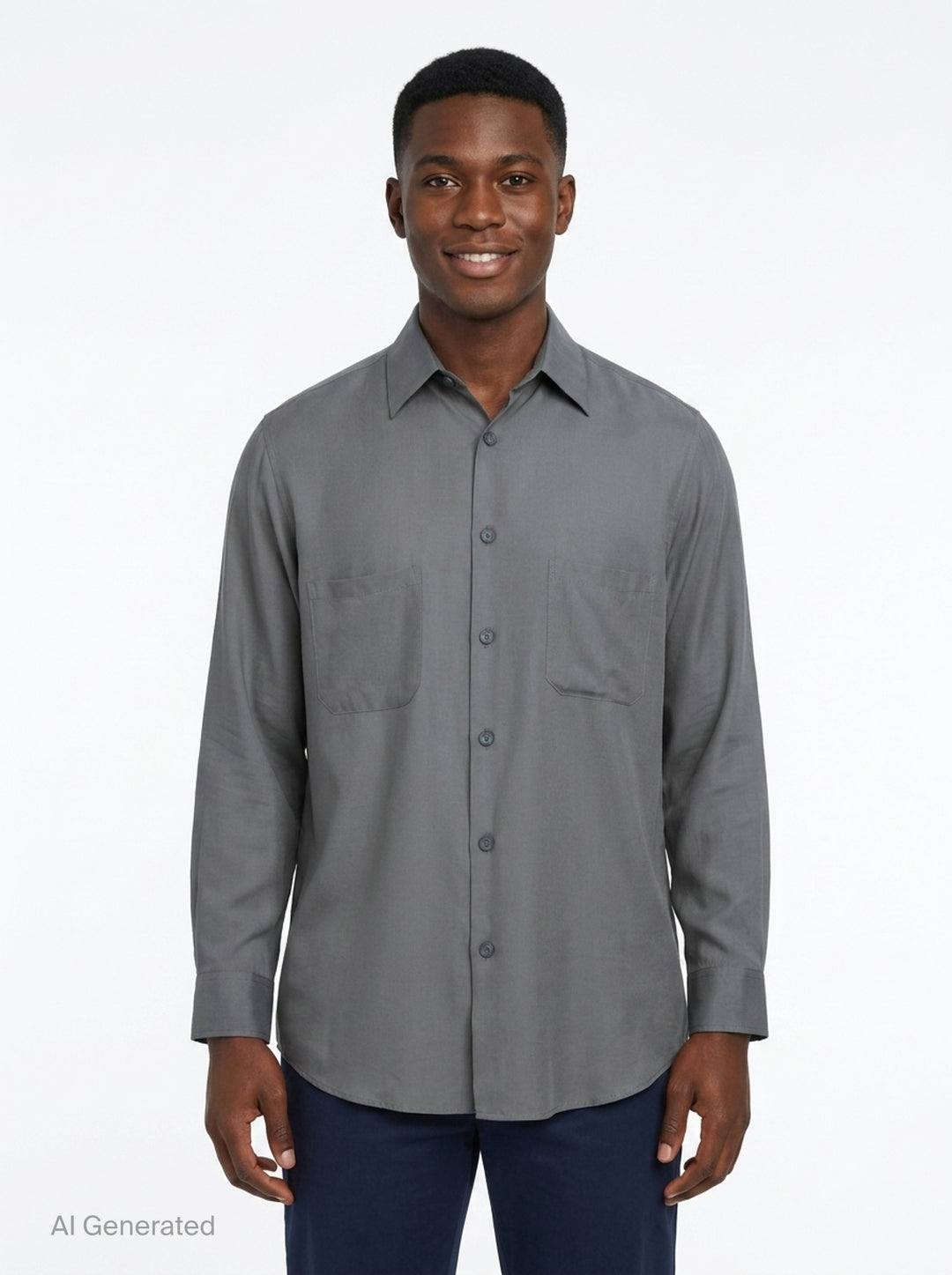 Double Pocket Long Sleeve Shirt | Yohji Yamamoto | Club21 - front