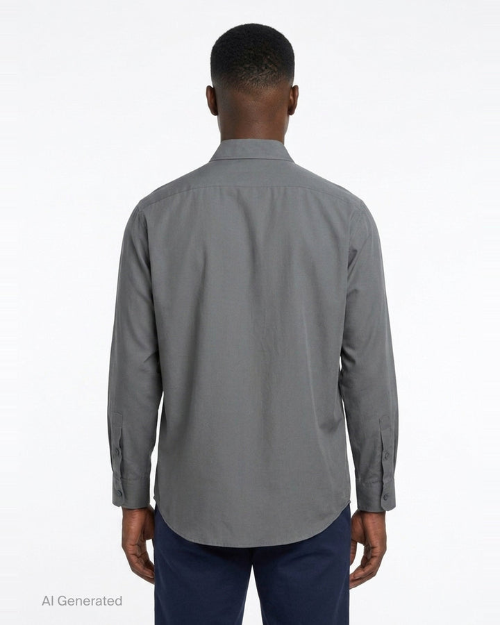 Double Pocket Long Sleeve Shirt | Yohji Yamamoto | Club21 - back