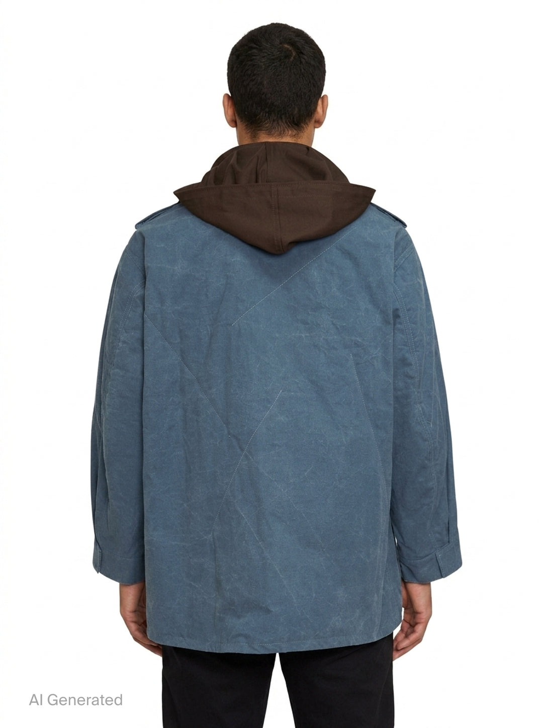Hooded Stitch Blouson Coat | Yohji Yamamoto | Club21 - back