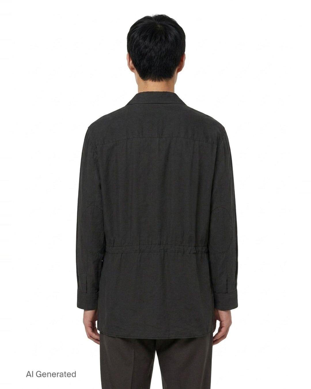 Open Collar Waist String Blouson | Yohji Yamamoto | Club21 - back