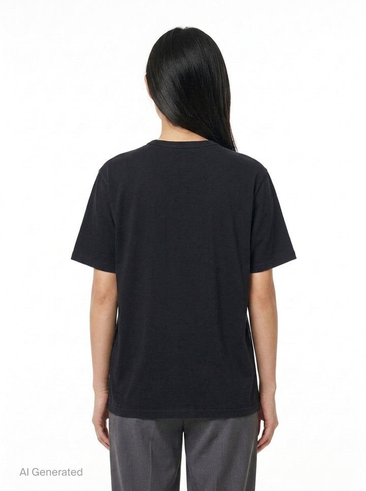 Painted Figure Short Sleeve Tee | Yohji Yamamoto | Club21 - back