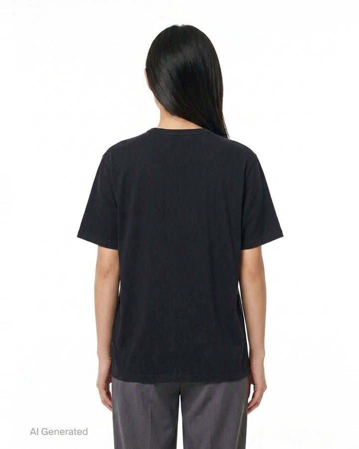 Painted Figure Short Sleeve Tee | Yohji Yamamoto | Club21 - back
