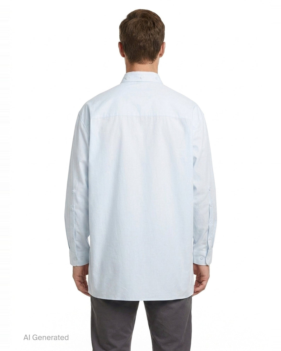 Pen Pocket Double Collar Long Sleeve Shirt | Yohji Yamamoto | Club21 - back