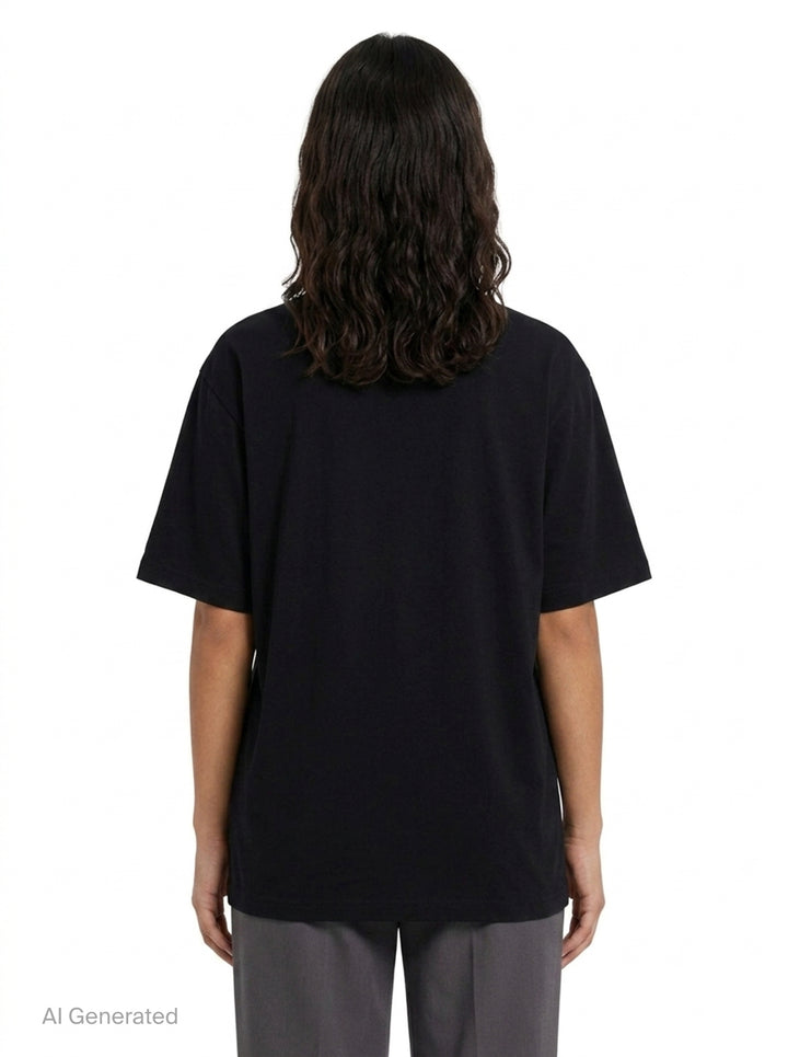Printed Short Sleeve Tee | Yohji Yamamoto | Club21 - back