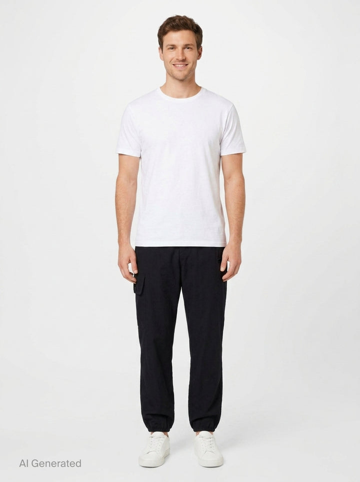 Rib Flap Pocket Pants | Yohji Yamamoto | Club21 - front