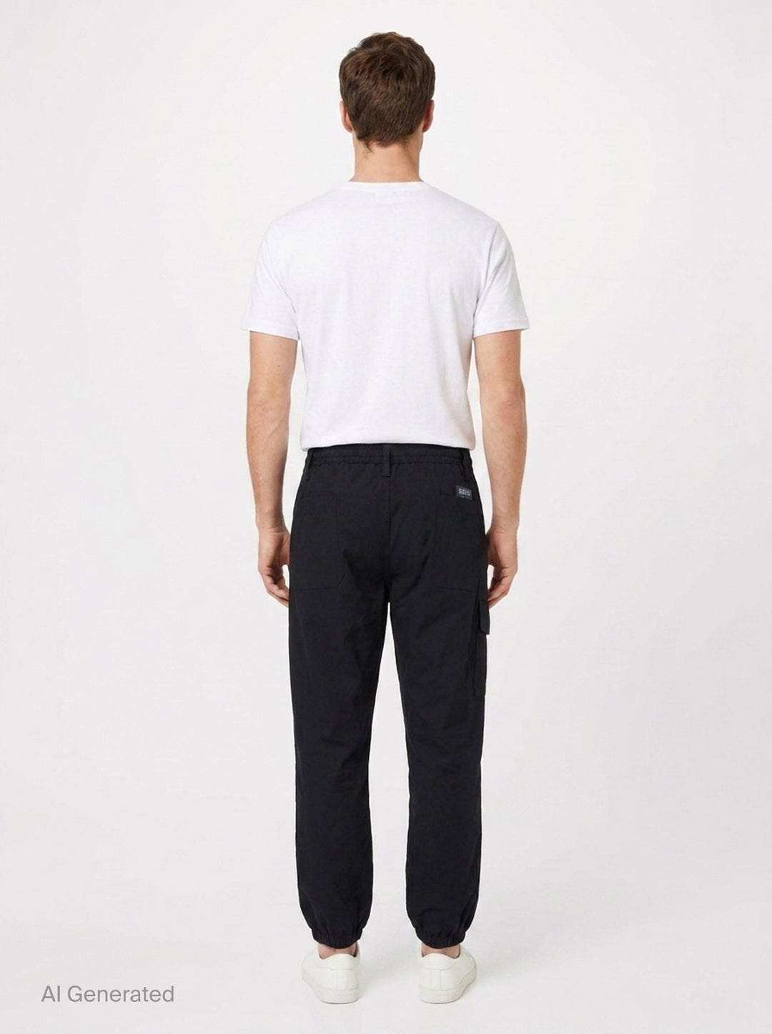 Rib Flap Pocket Pants | Yohji Yamamoto | Club21 - back