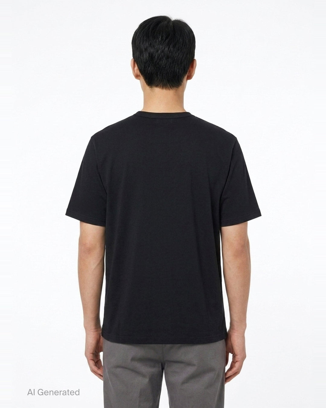 Round Neck Short Sleeve Tee | Yohji Yamamoto | Club21 - back