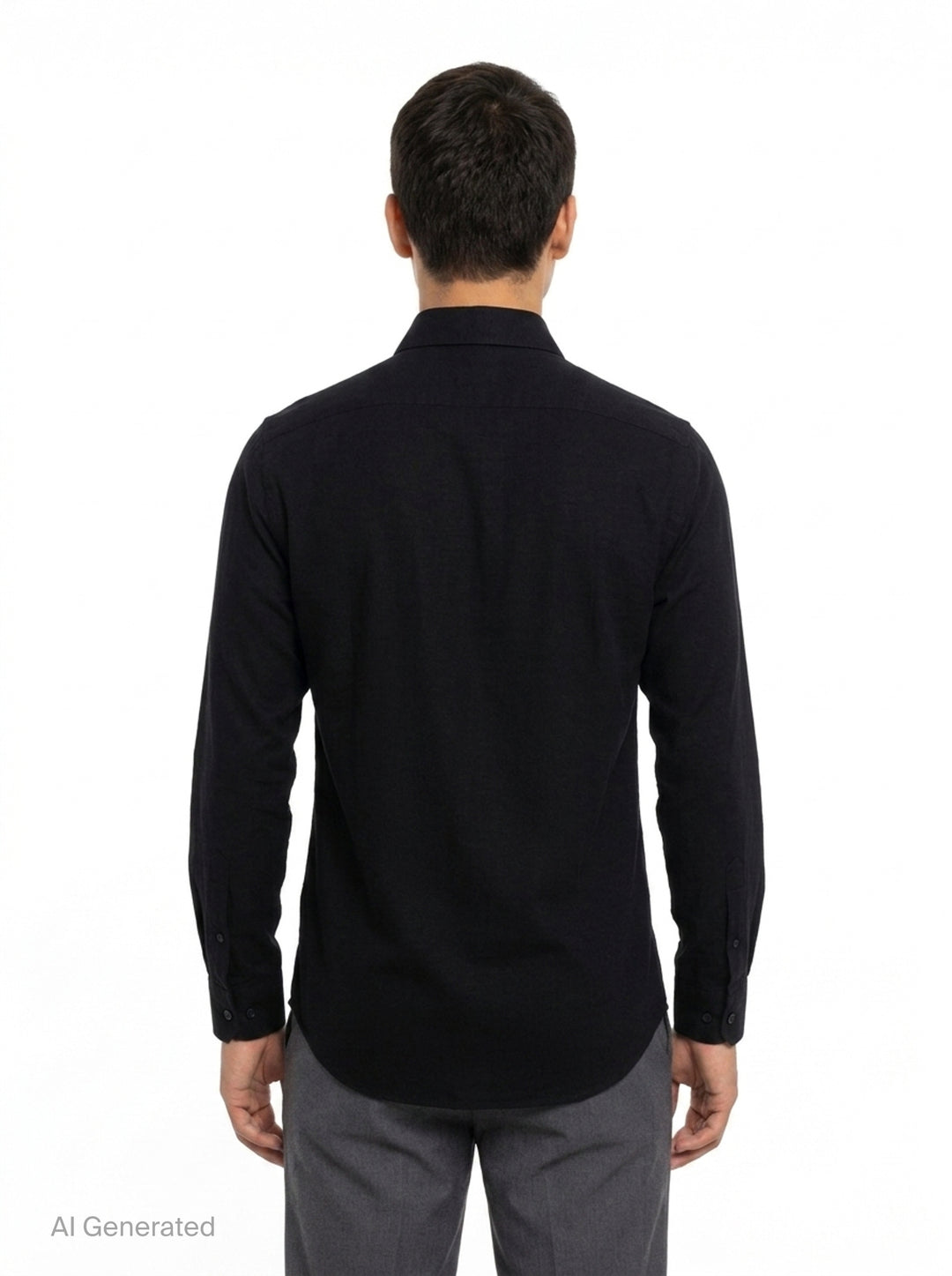 Scarf Collar Long Sleeve Blouse | Yohji Yamamoto | Club21 - back