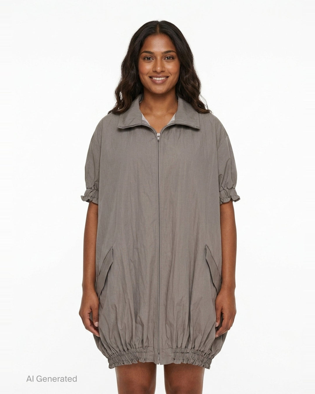 Short Sleeve Balloon Jacket | Yohji Yamamoto | Club21 - front