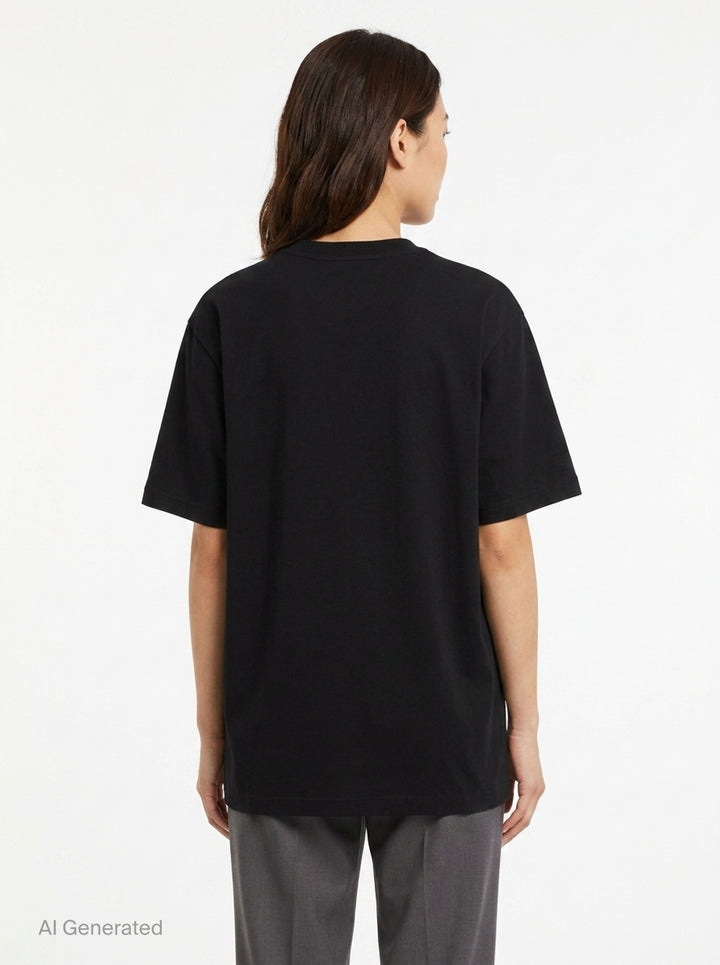 Short Sleeve Printed Tee | Yohji Yamamoto | Club21 - back