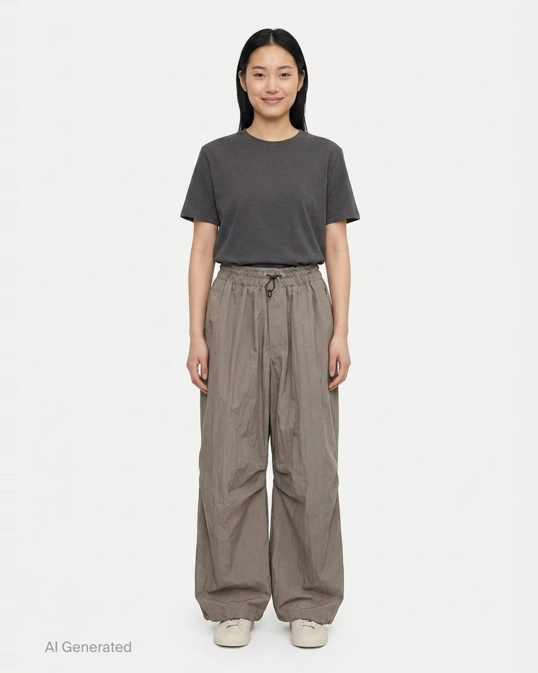 Wide Leg Parachute Pants | Yohji Yamamoto | Club21 - front
