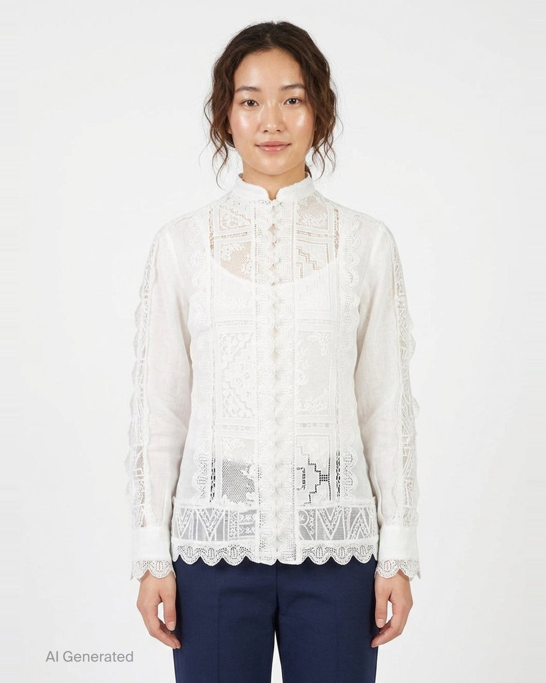 Aster Embroidered Blouse | Zimmermann | Club21 - front