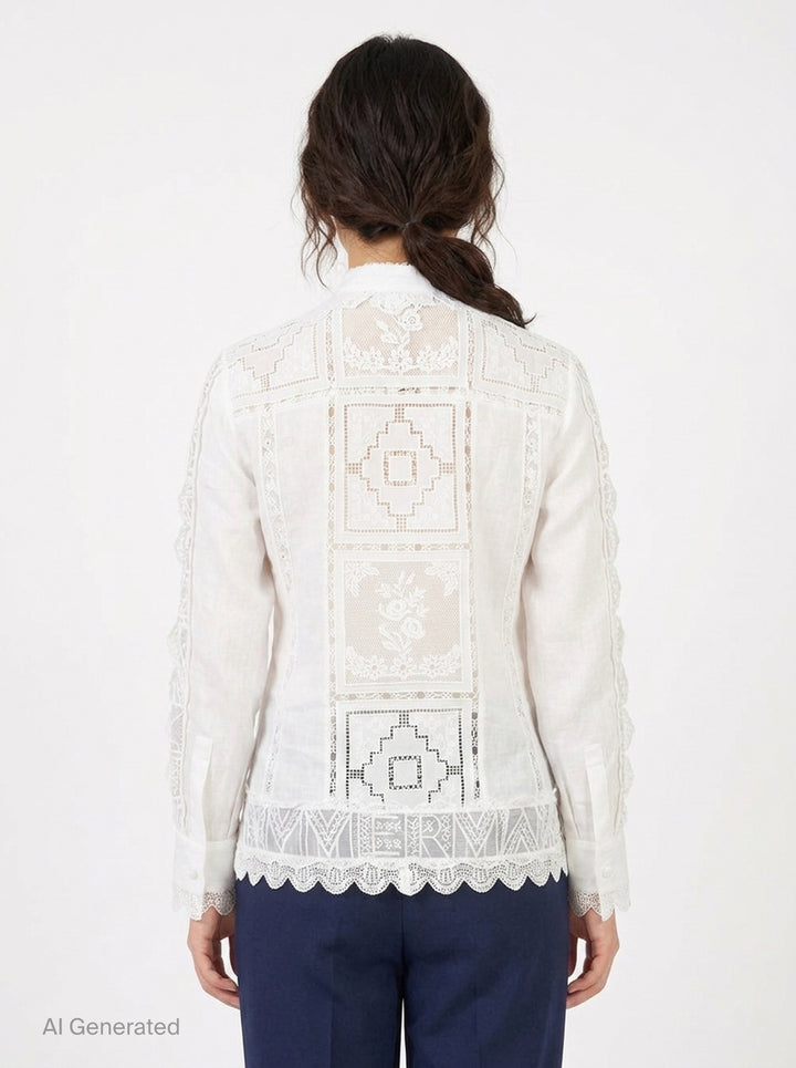Aster Embroidered Blouse | Zimmermann | Club21 - back