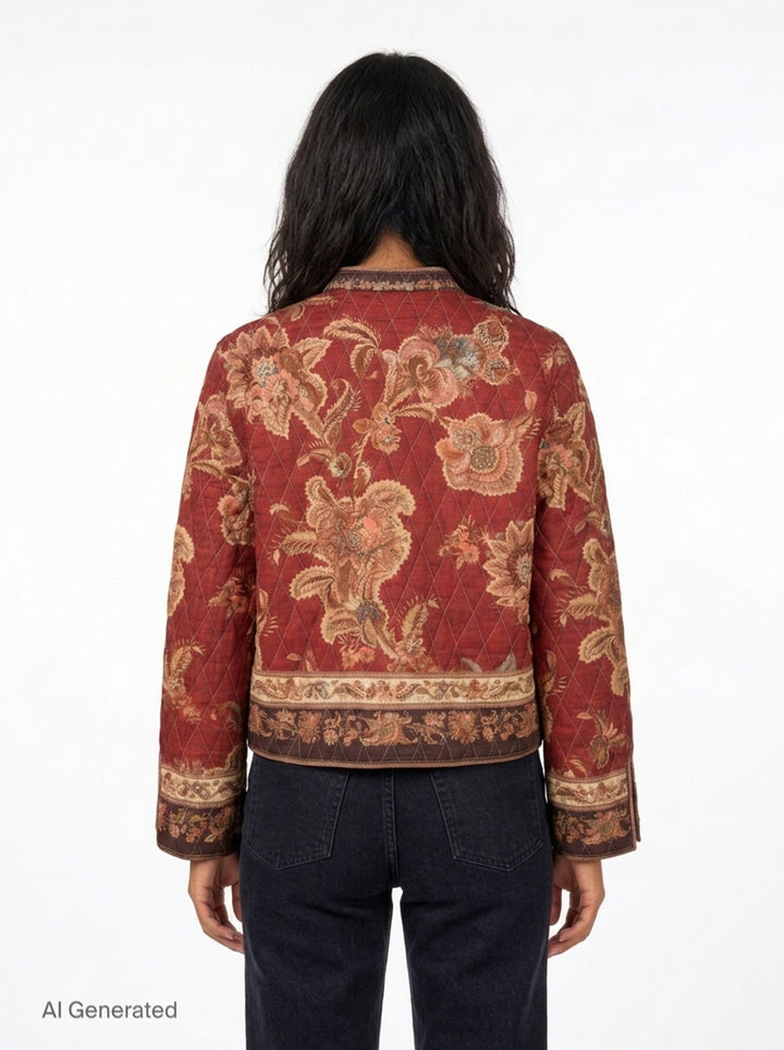 Aster Floral Quilted Jacket | Zimmermann | Club21 - back