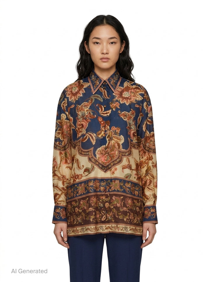 Aster Relaxed Shirt | Zimmermann | Club21 - front
