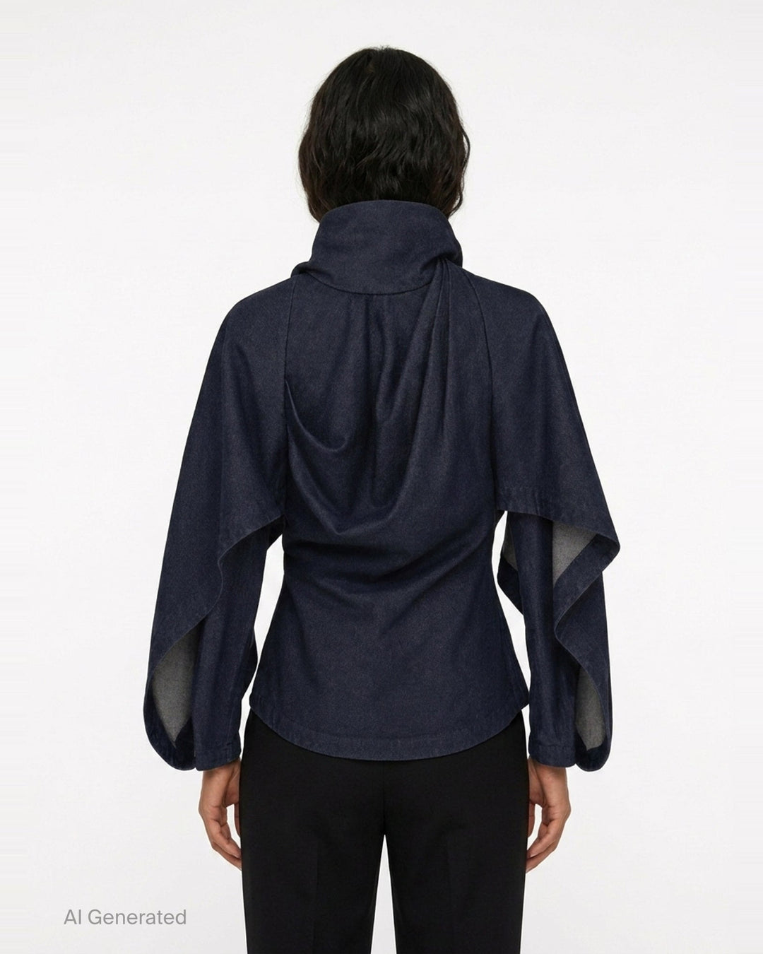 Draped Denim Jacket | Zimmermann | Club21 - back