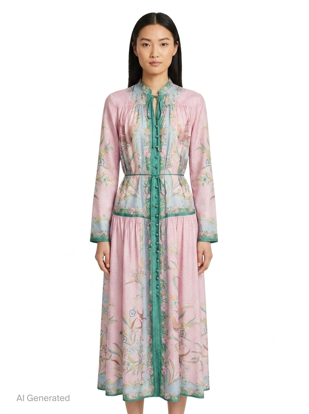 Indra Long Sleeve Maxi Dress | Zimmermann | Club21 - front