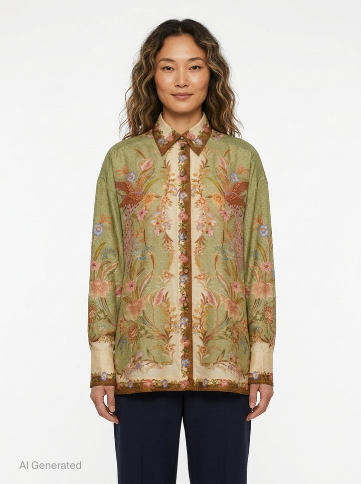 Indra Relaxed Shirt | Zimmermann | Club21 - front