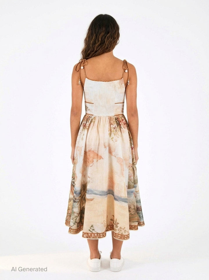Mahon Picnic Midi Dress | Zimmermann | Club21 - back