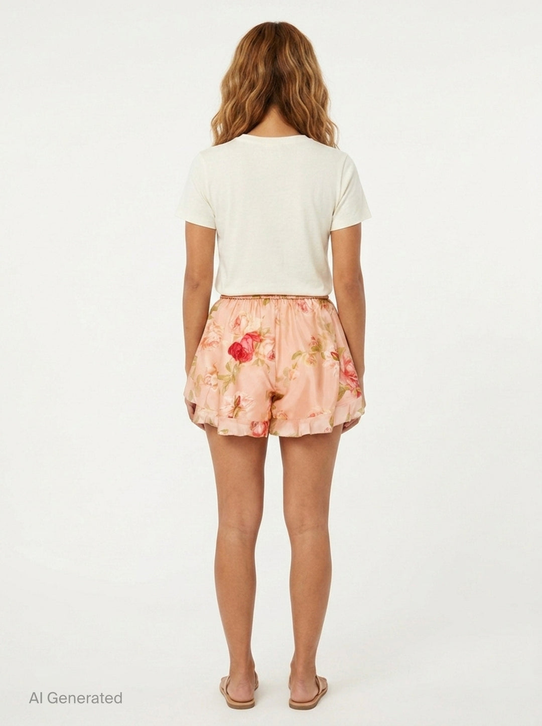 Roselight Frill Short | Zimmermann | Club21 - back