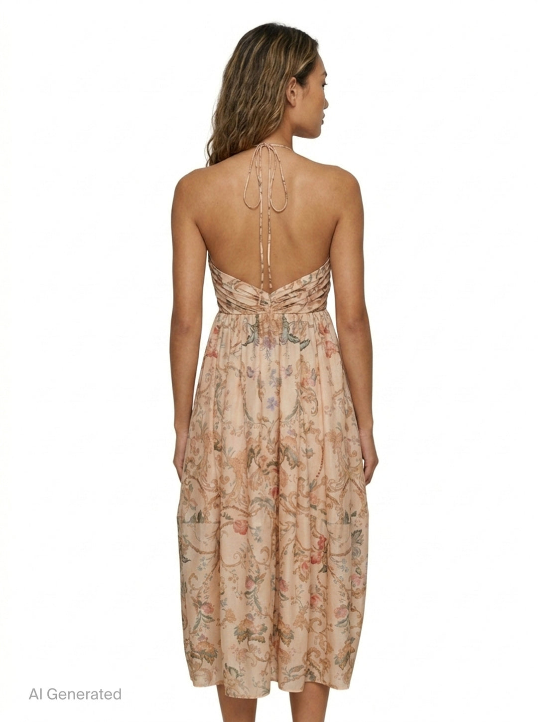 Roselight Halter Maxi Dress | Zimmermann | Club21 - back