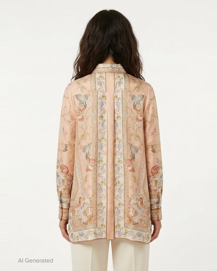 Roselight Relaxed Shirt | Zimmermann | Club21 - back