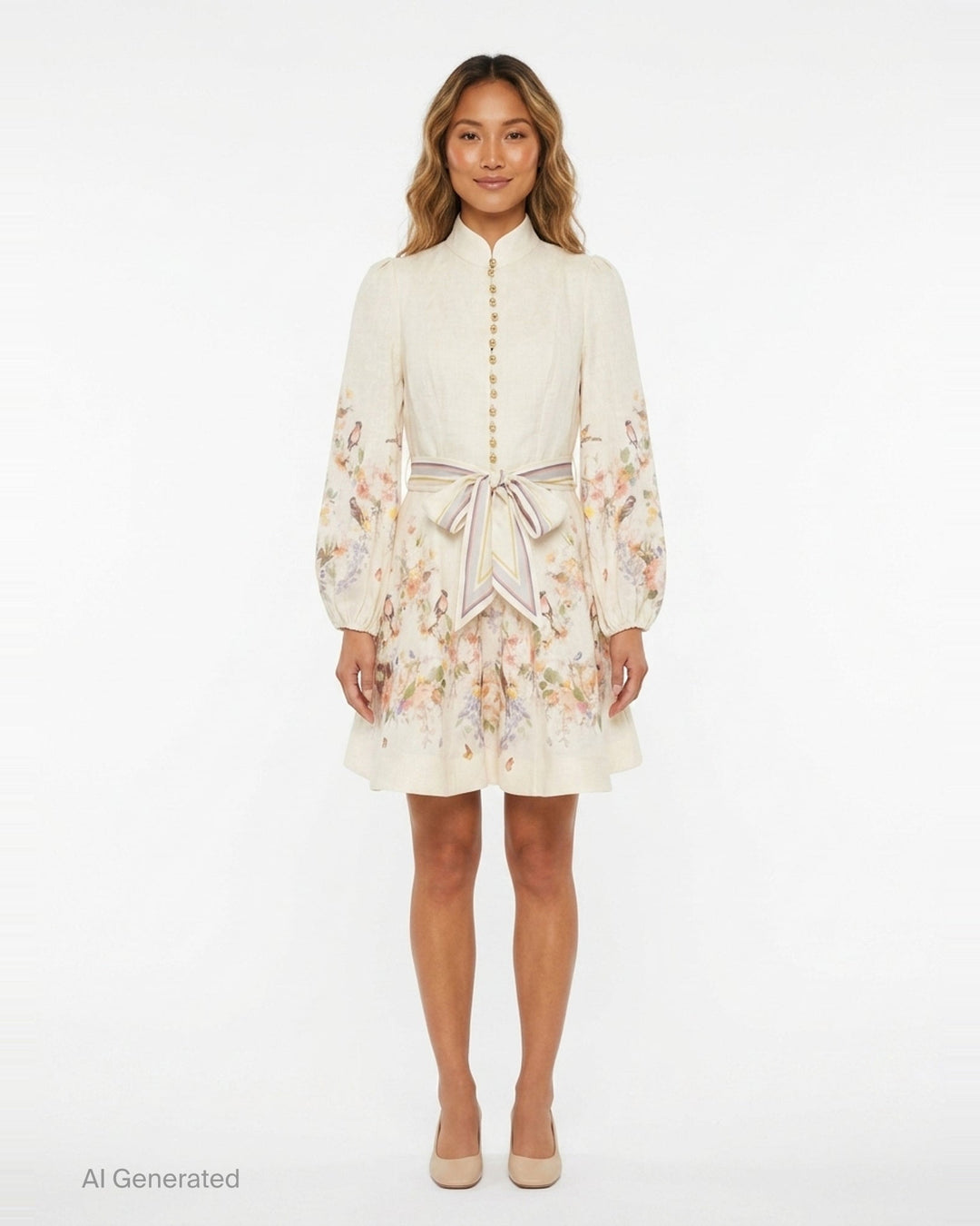 Valiant Button Mini Dress | Zimmermann | Club21 - front