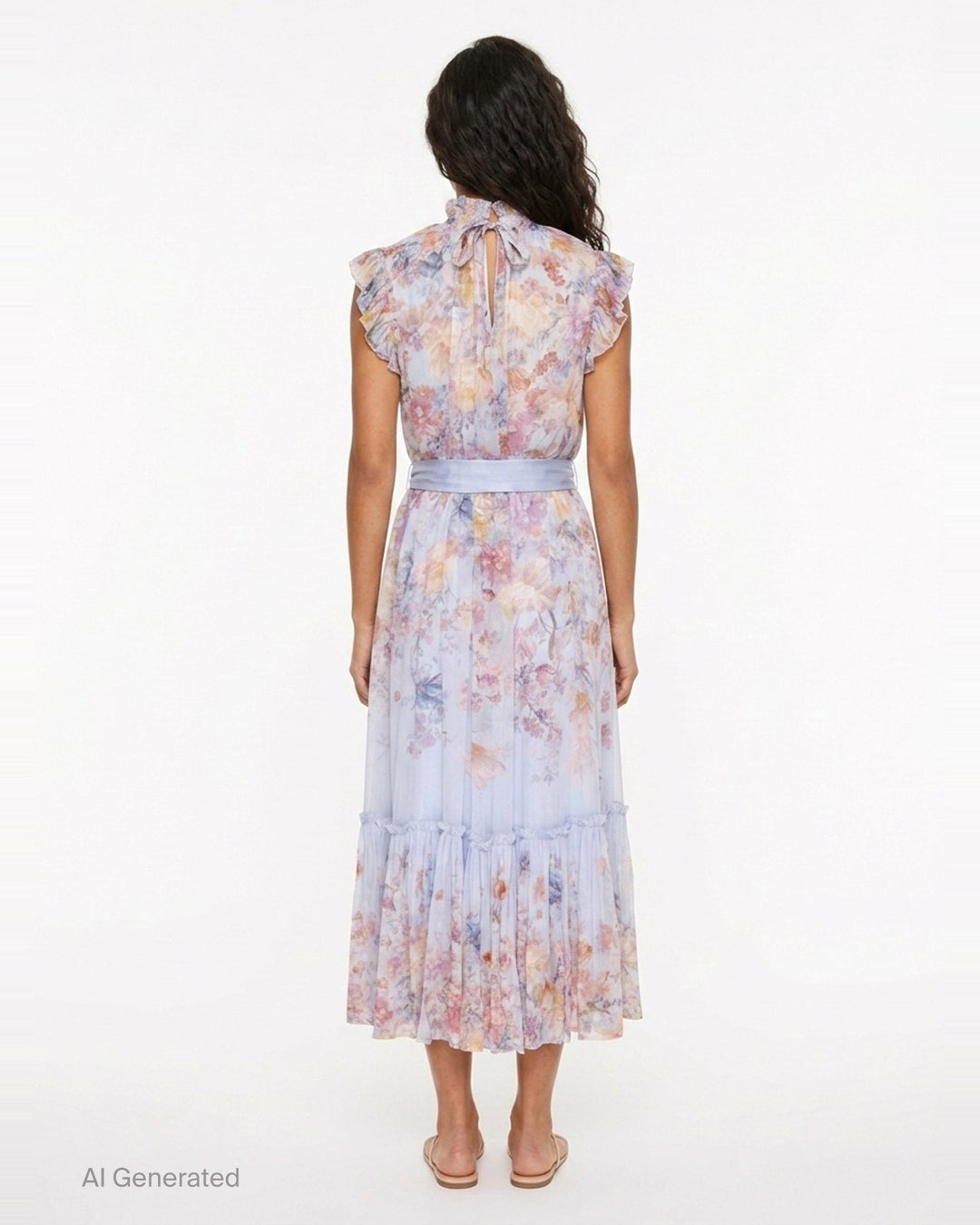 Valiant Flutter Midi Dress | Zimmermann | Club21 - back